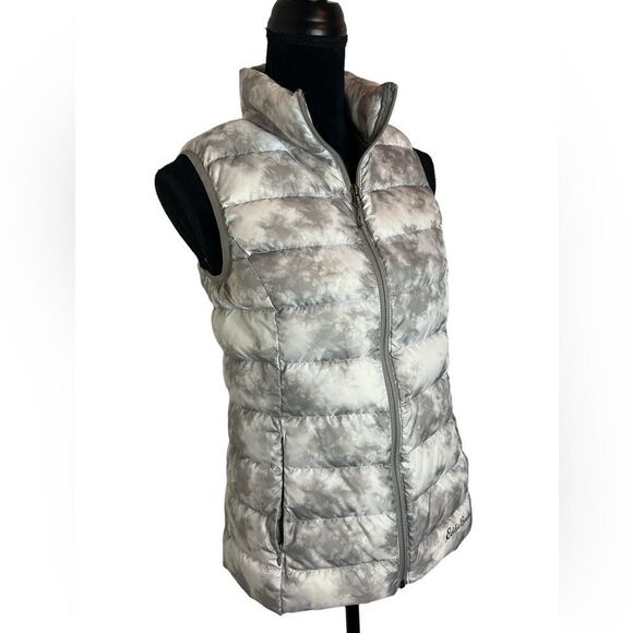 NWOT EDDIE BAUER CIRRUSLITE DOWN PUFFER VEST IN WHITE & GRAY WOMENS SIZE SMALL - Picture 5 of 9